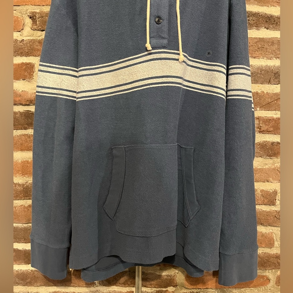 NWT American Eagle Blue Bonfire Fleece Baja Hoodie - Picture 5 of 16
